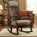 Quick Ship Amish Auntie's Buckeye Rocker - Amish Traditional Rocker - Amish Made Rocking Chair - Buckeye Rocker's