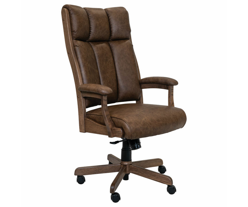 Quick Ship Amish Clark Executive Office Chair
