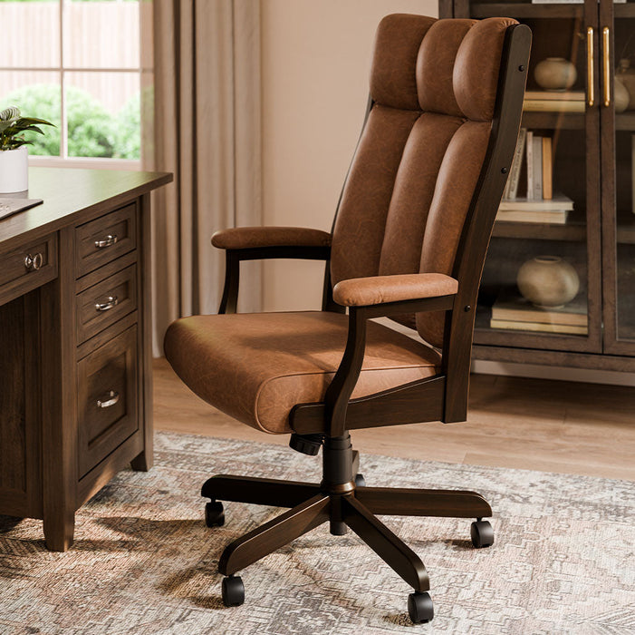 Quick Ship Amish Clark Executive Office Chair