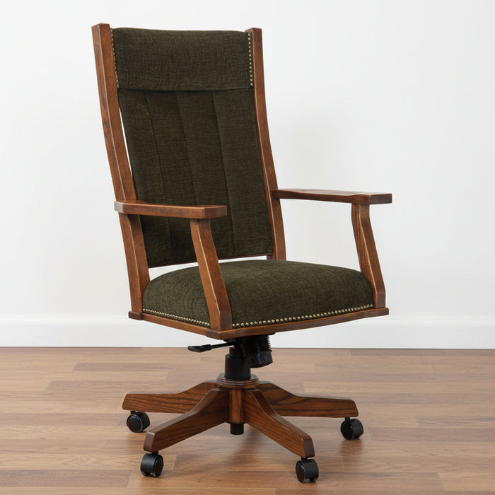 Amish Mission Office Chair With Arms