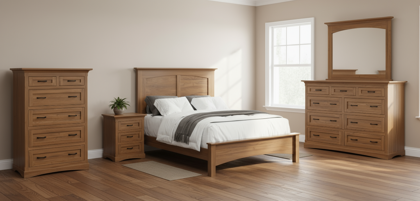 Amish Buckeye Bedroom Set 5-Piece Set Traditional