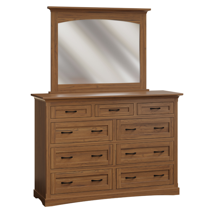 Amish Buckeye High Dresser With Mirror Option Dressers Traditional