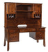 Craftsman Double Pedestal Desk and Hutch Double Pedestal Desks Mission