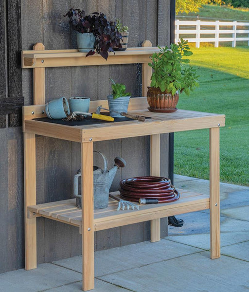 Amish Cypress Potting Table