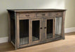 Amish Caledonia Double Pet Cabinet Pet Cabinets Contemporary