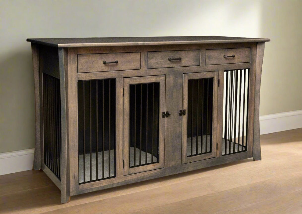 Amish Caledonia Double Pet Cabinet Pet Cabinets Contemporary