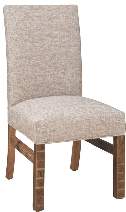 Country Hill Reclaimed Dining Chair Fabric Dining Chairs Farmhouse Heartland + Weaver Reclaimed Barnwood