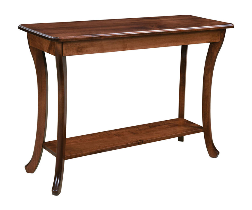 Amish Curved Leg Sofa Table Sofa Tables Traditional