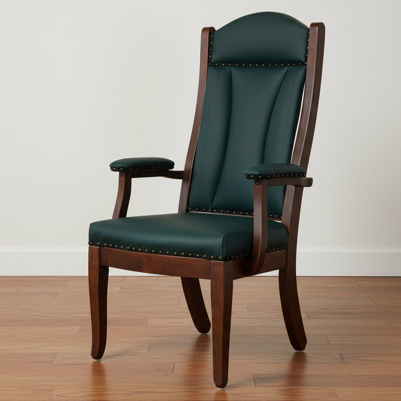 Amish Client Arm Chair Fabric/Leather Office Chairs Heartland Fabric Indoor Fabric