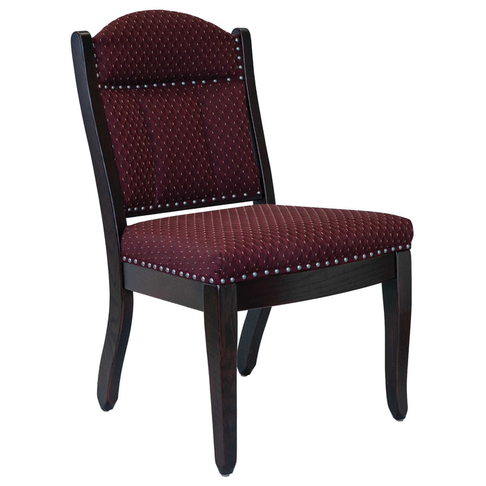 Amish Client Side Chair with Low Back Fabric/Leather Office Chairs Heartland Fabric Indoor Fabric