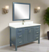 Amish California Bathroom Vanity - Multiple Sizes Bathroom Vanities: 40-49" Wide Contemporary