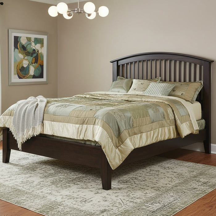 Amish Cambrai Mission Bed w/ Low Footboard