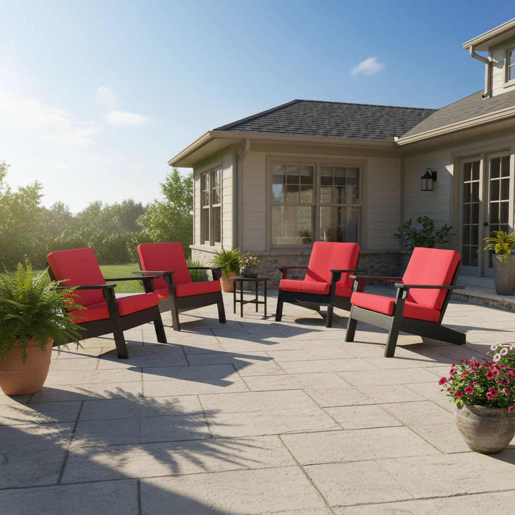 Amish Cape May Adirondack Chair 4-Pc. Set