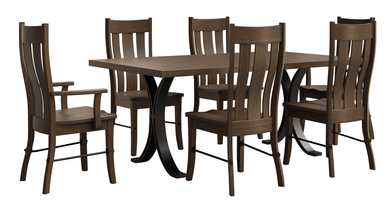 Quick Ship Amish Carla Dining Chair Dining Chairs Contemporary