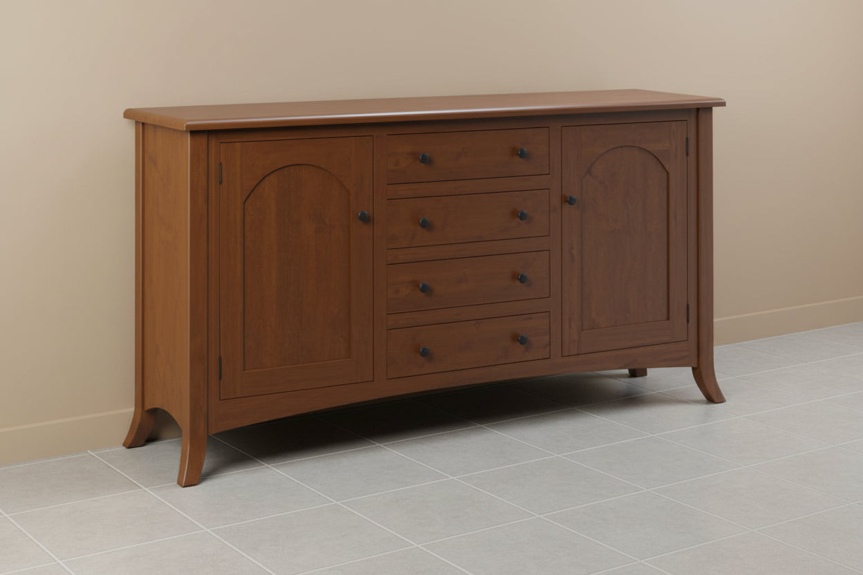 - Standard Hardware: 53005-FB
- Flush Doors &amp; Drawers
- Adjustable Wood Shelves
- Full Extension Drawer Slides
- Dovetailed Drawer Boxes