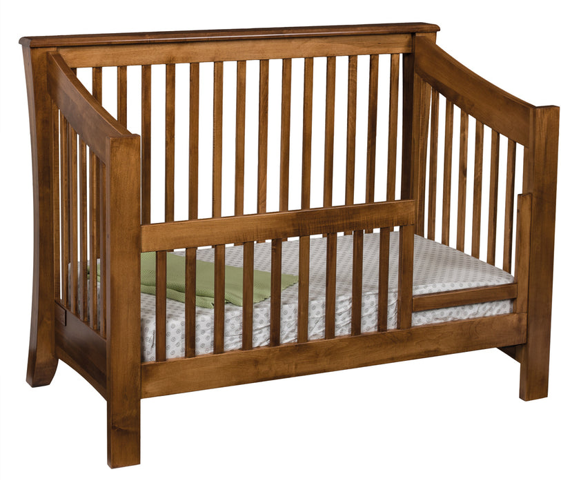 Amish Carlisle Slat 3-in-1 Converter Crib Converter Cribs Contemporary