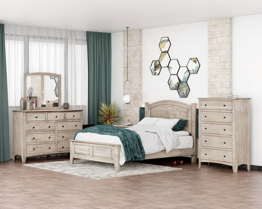 Quick Ship Amish Carlston Bedroom Set 5-Piece Set Contemporary Sunrise Hardware