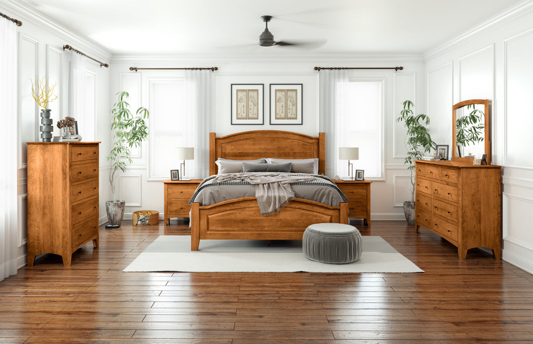 Quick Ship Amish Carlston 3-Drawer Nightstand