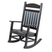Amish Casual Time Rocking Chair - Antique Mahogany - Tangent Poly - Amish Made Poly Rocking Chair 1