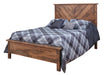 Amish Cavallo Rough Sawn Bedroom Set 5-Piece Set Farmhouse Rough Sawn