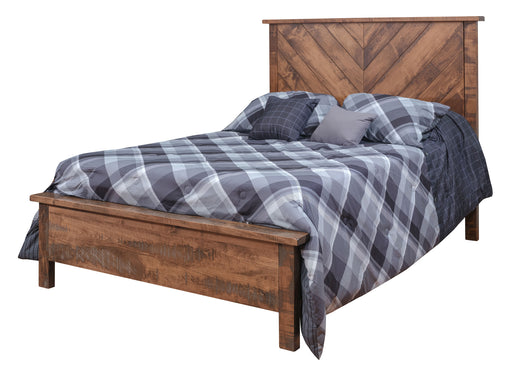 Amish Cavallo Rough Sawn Bedroom Set 5-Piece Set Farmhouse Rough Sawn