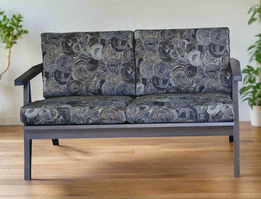 Amish Century Loveseat Stationary Love Seats Heartland Fabric Indoor Fabric Mid-Century Modern