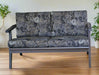 Amish Century Loveseat Stationary Love Seats Heartland Fabric Indoor Fabric Mid-Century Modern