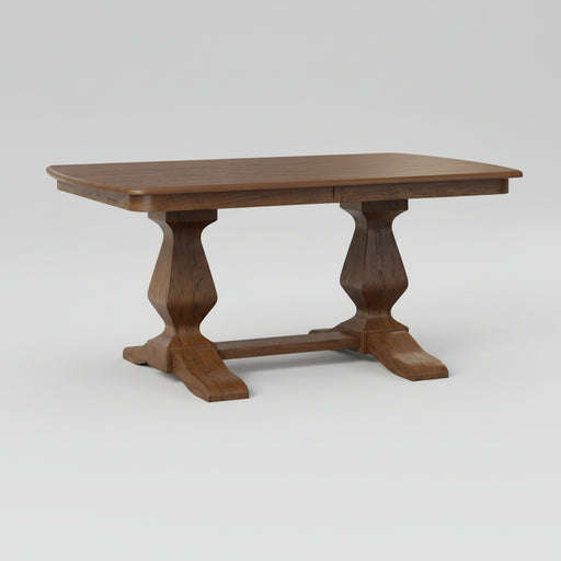Amish Cheyenne Dining Set Double Pedestal Table & Chair Sets Farmhouse Traditional