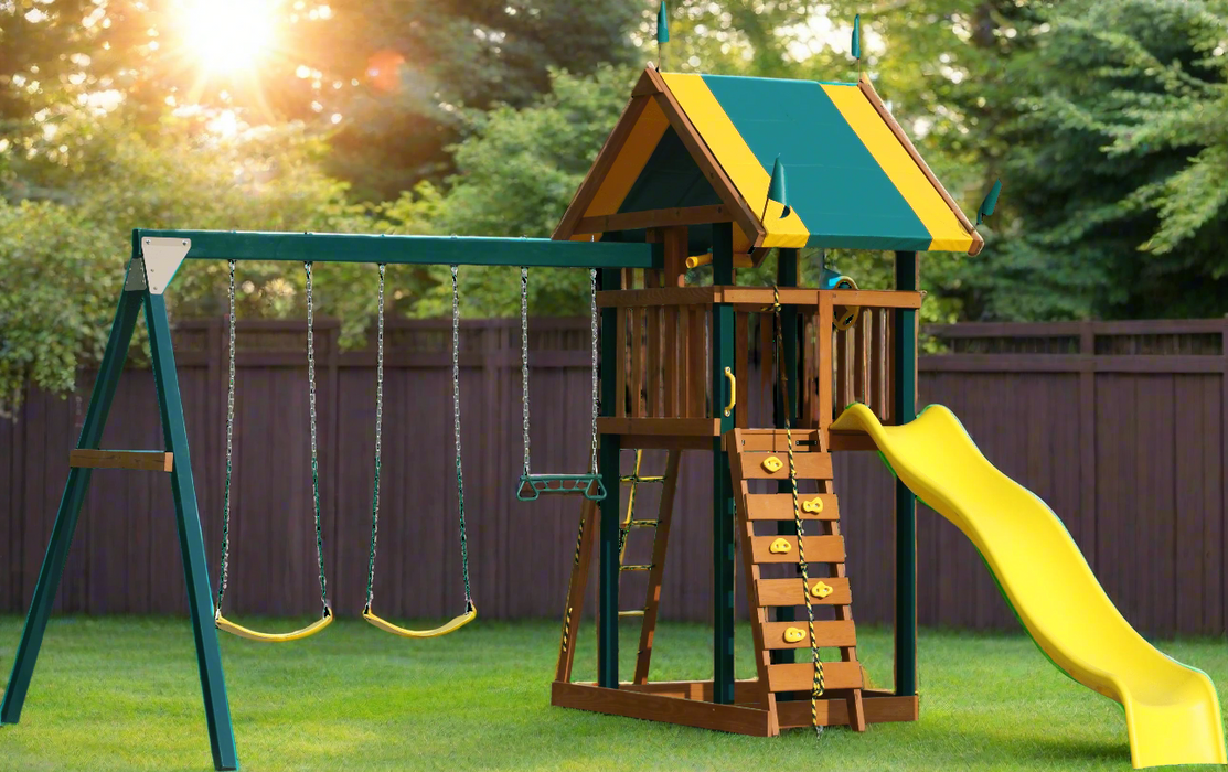 Childhood Treasure Play Set - Champion Craft by Playmor Swingset Amish Made