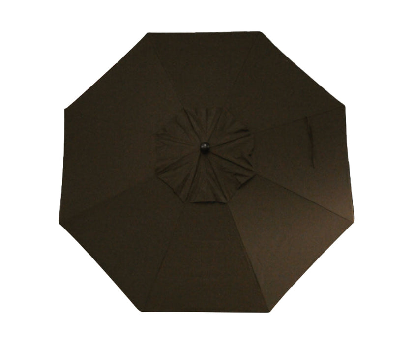 Amish Signature Market Umbrella - Multiple Fabrics Chocolate Umbrellas