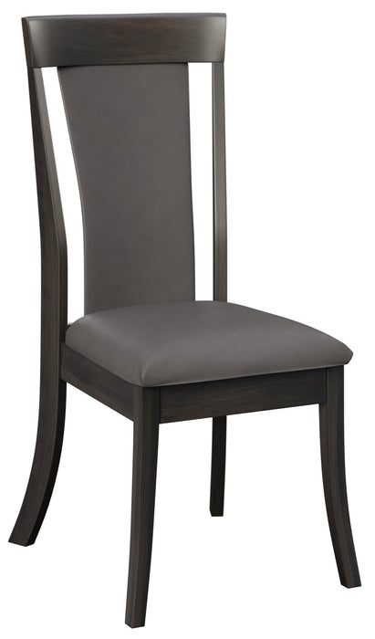 Amish Coral Dining Set With Fabric Chairs