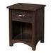 Claremont Mission Nightstand 21" 1-Drawer Open Nightstands Mission