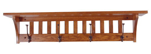 Amish Mission Coat & Cap Shelf - Multiple Sizes Shelves Mission