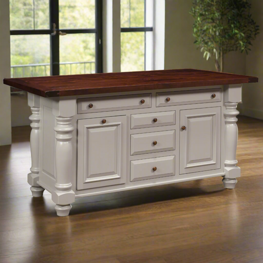 Amish Constance Bay 72" Island Kitchen Islands: 70-79" Traditional