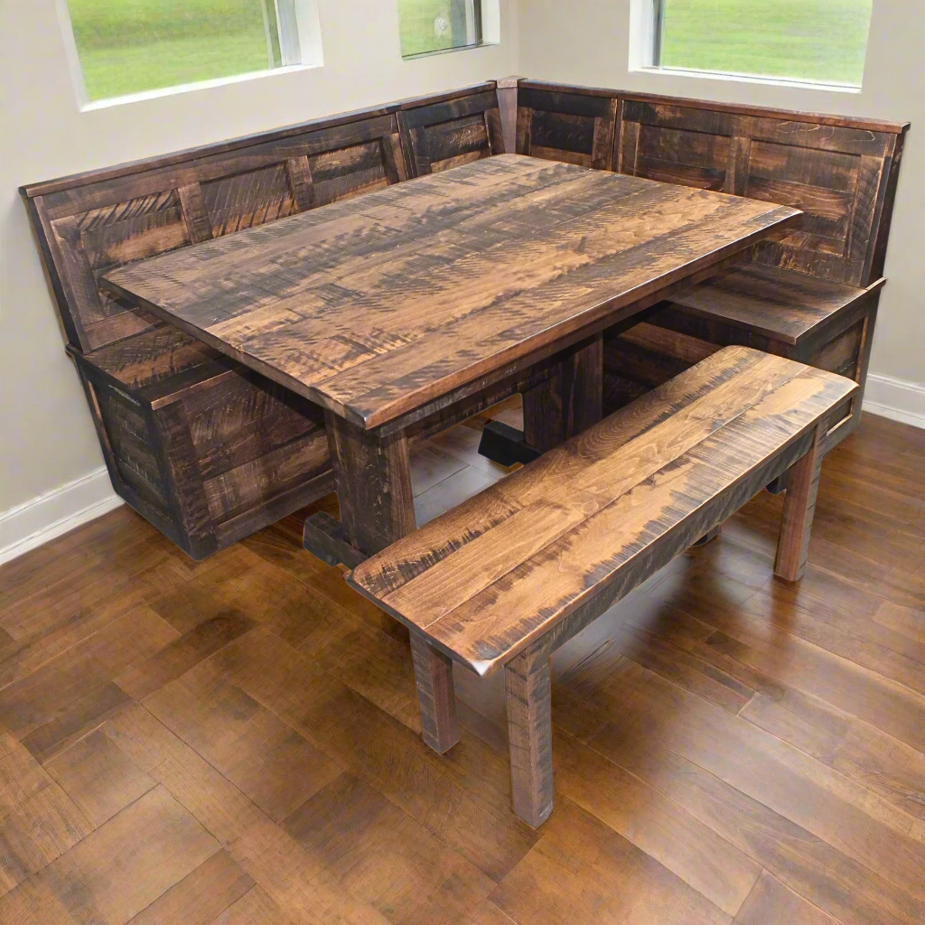 Amish Contemporary Breakfast Nook Set