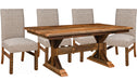 Country Hill Reclaimed Dining Table Trestle Dining Tables Farmhouse Reclaimed Barnwood