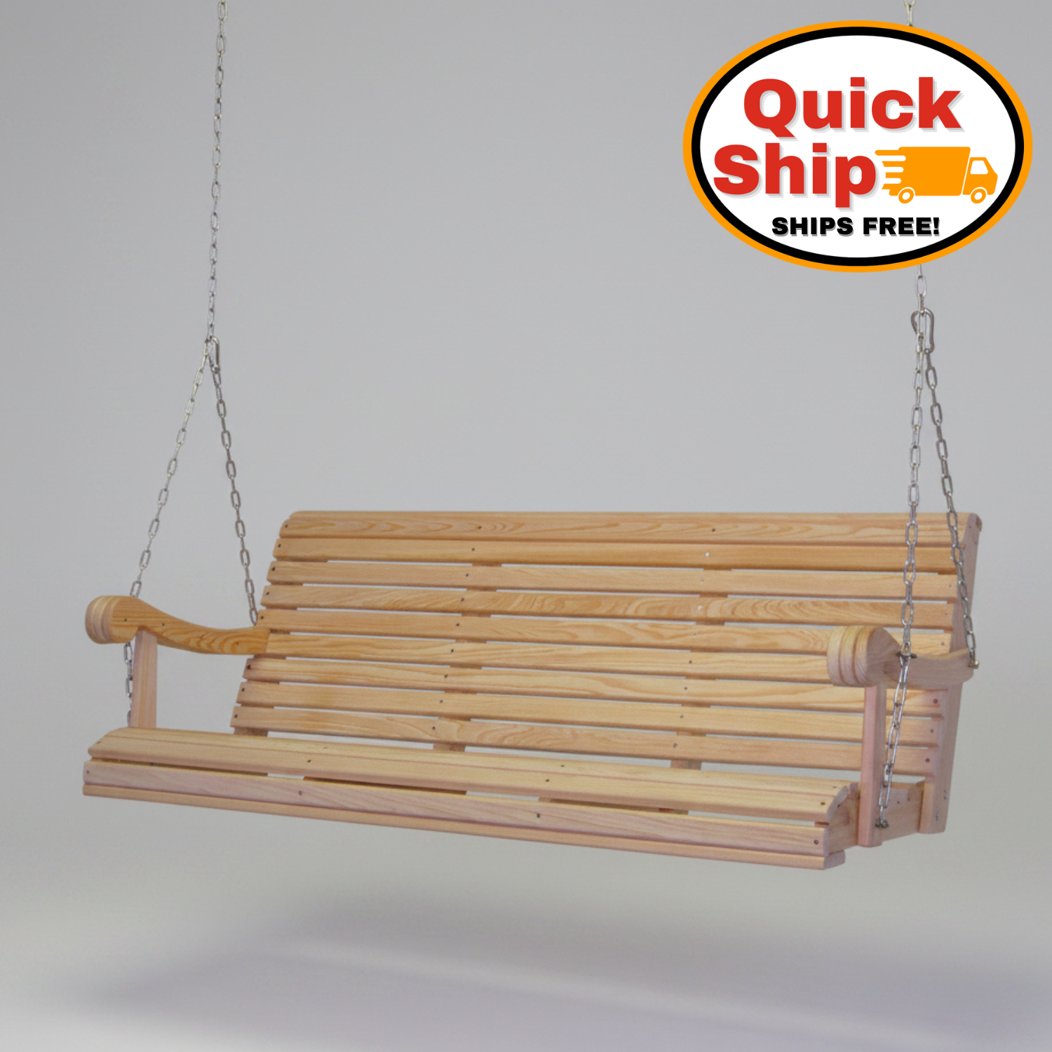 Amish 5' Cypress Grandpa Swing - Fast Free Shipping!