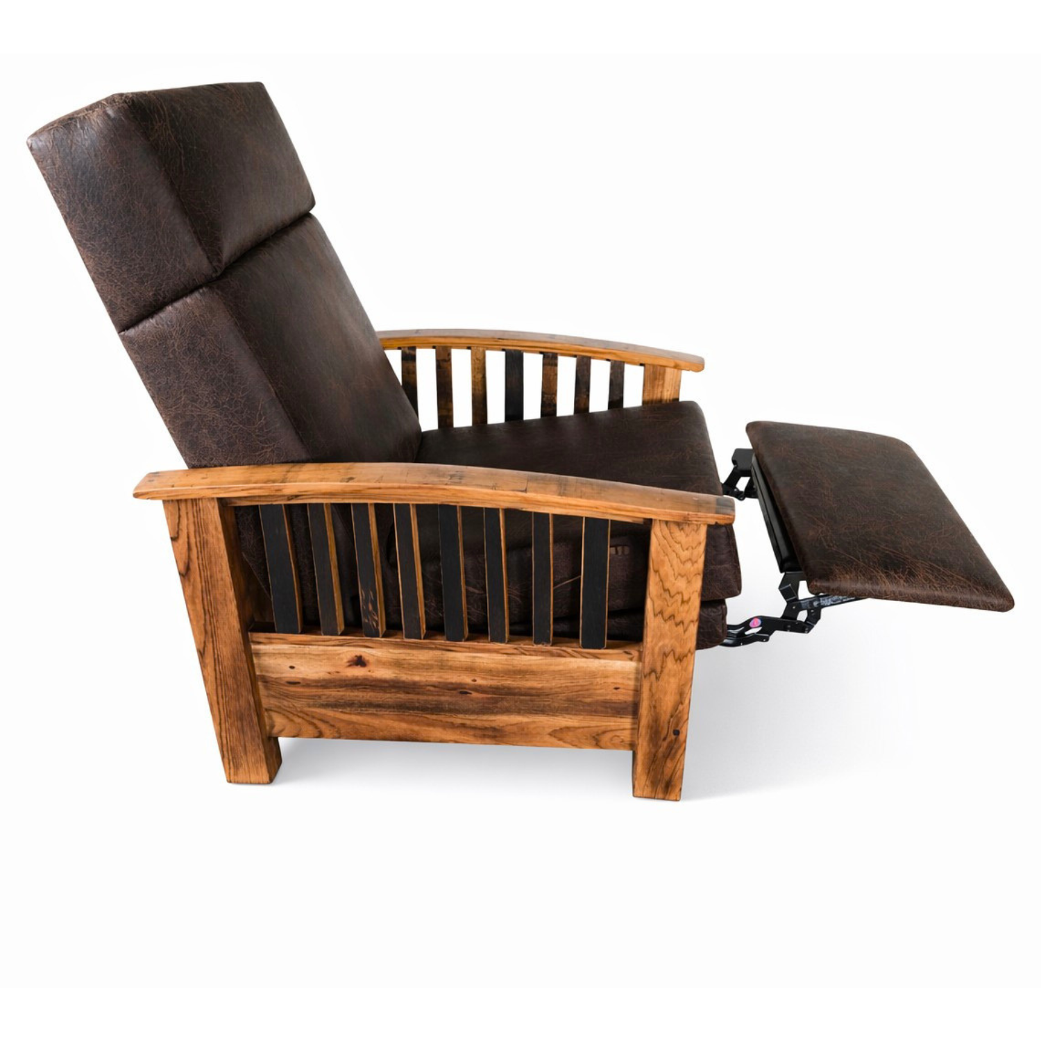 Amish Legacy Whiskey Barrel Wall Hugger Recliner