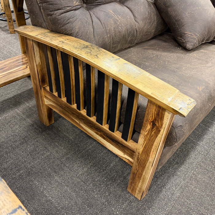 Amish Legacy Whiskey Barrel Sofa