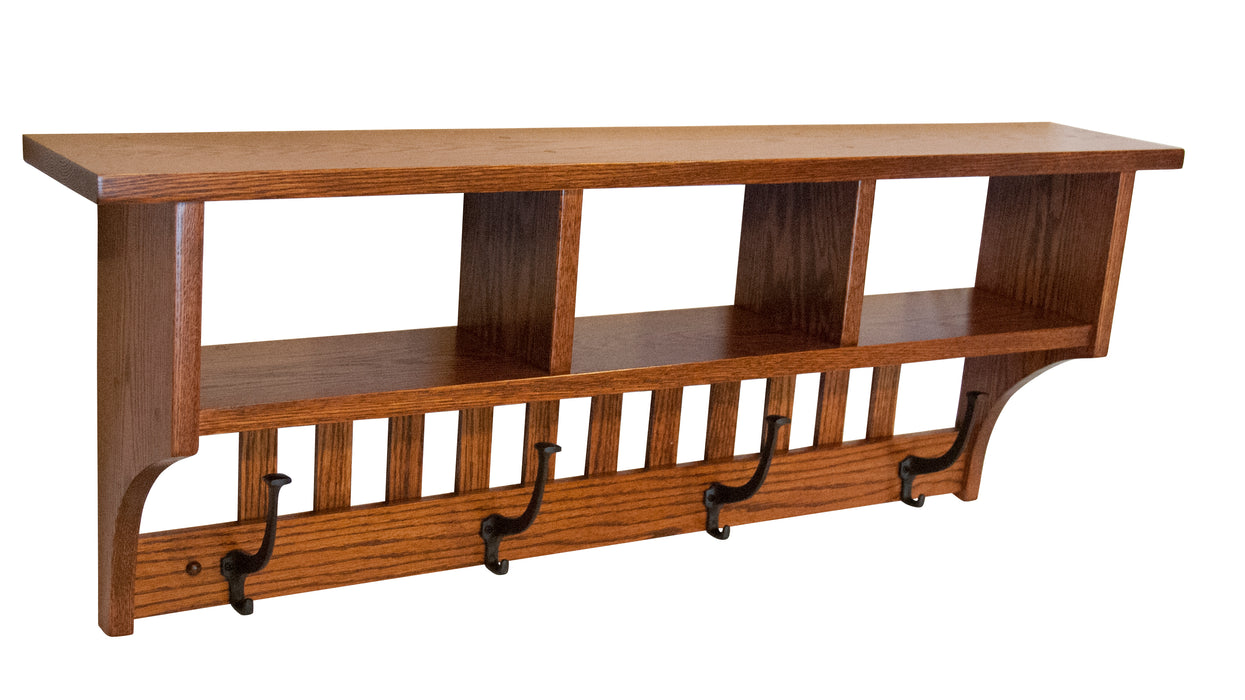 Amish Mission Cubbie Coat Shelf Coat Racks Mission