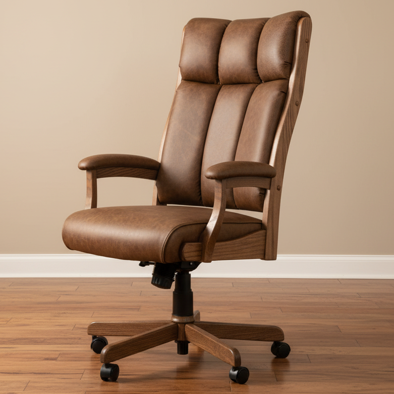 Clark Executive Office Chair Fabric/Leather Office Chairs Heartland Fabric Indoor Fabric