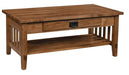 Amish Deluxe Mission Coffee Table Coffee Tables Mission