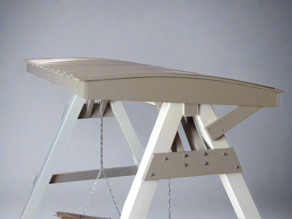 Amish Vineyard Swing A-Frame With Roof - In-Stock - Multiple Colors