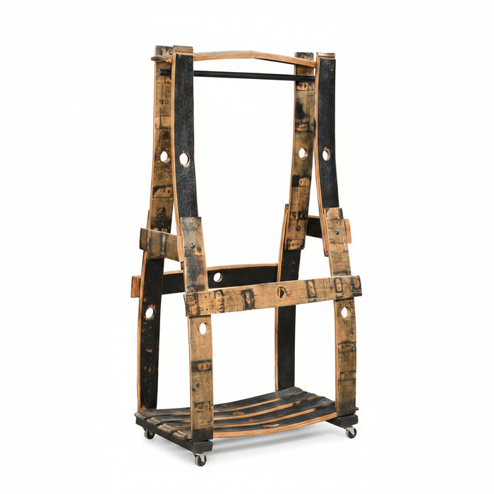 Amish Whiskey Barrel Coat Hanger Hall Tree