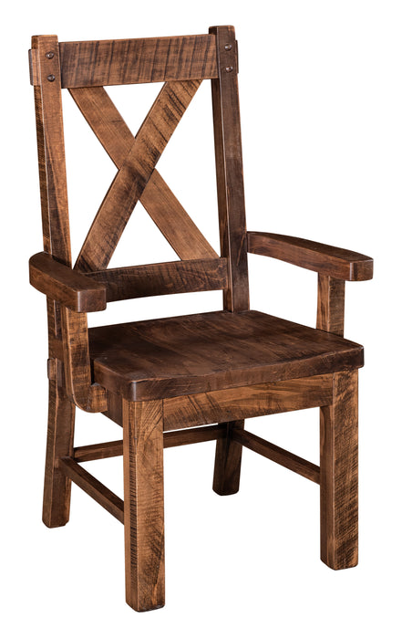 Quick Ship Amish Denver Dining Chair Dining Chairs Farmhouse Rough Sawn