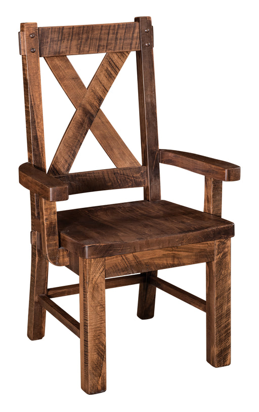 Quick Ship Amish Denver Dining Chair Dining Chairs Farmhouse Rough Sawn