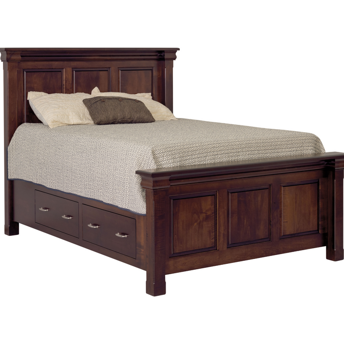 Amish Hampton Storage Bed Storage Beds Traditional