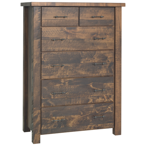 Amish Forest Ridge Chest of Drawers - Rough Sawn Chest of Drawers Mission Rough Sawn