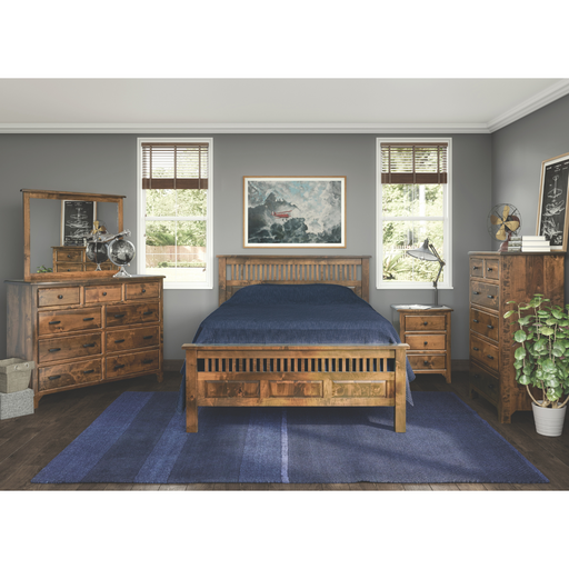 Amish Old World Mission Bedroom Set 5-Piece Set Mission