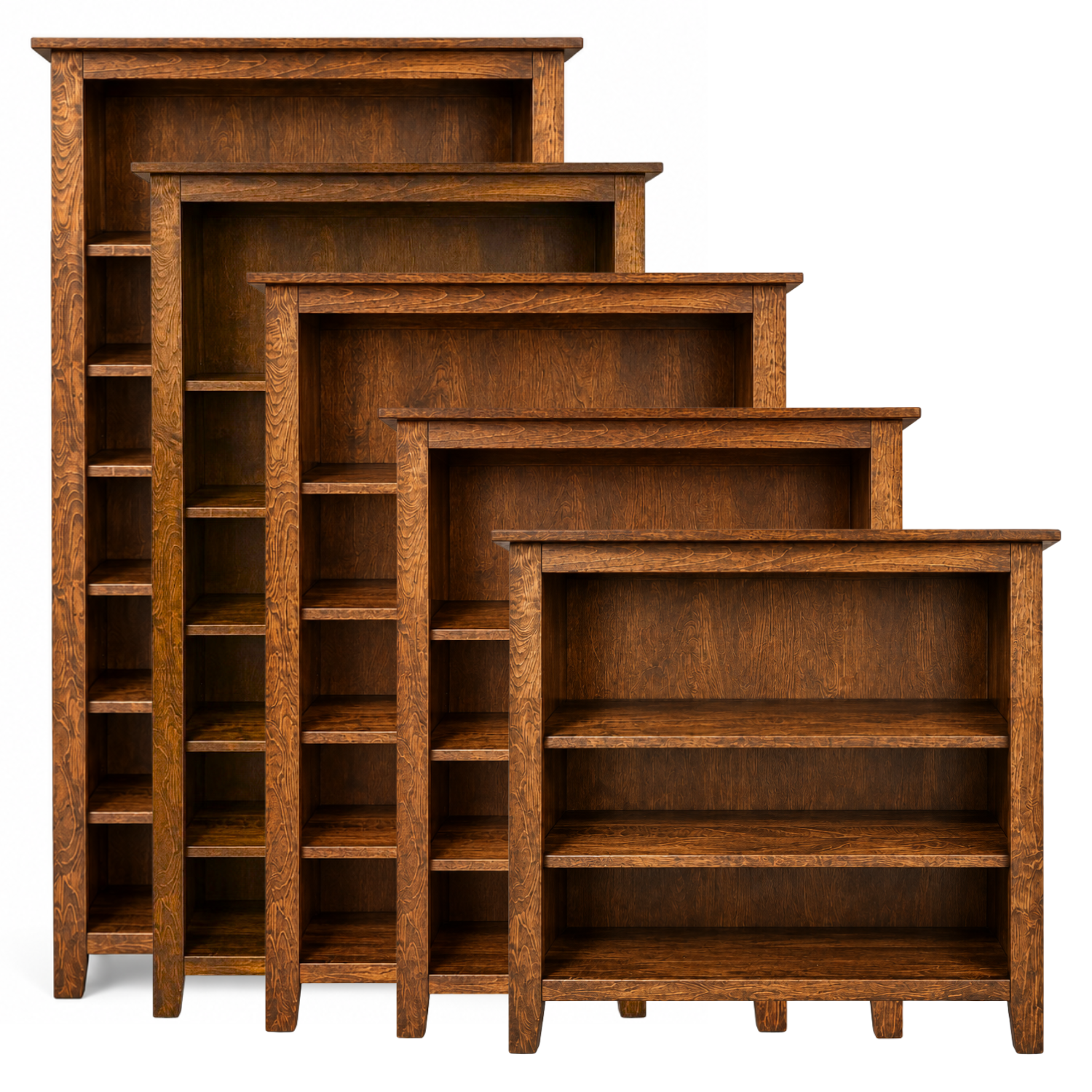 Amish Farmhouse Solid Wood Bookcase (Multiple Sizes)
